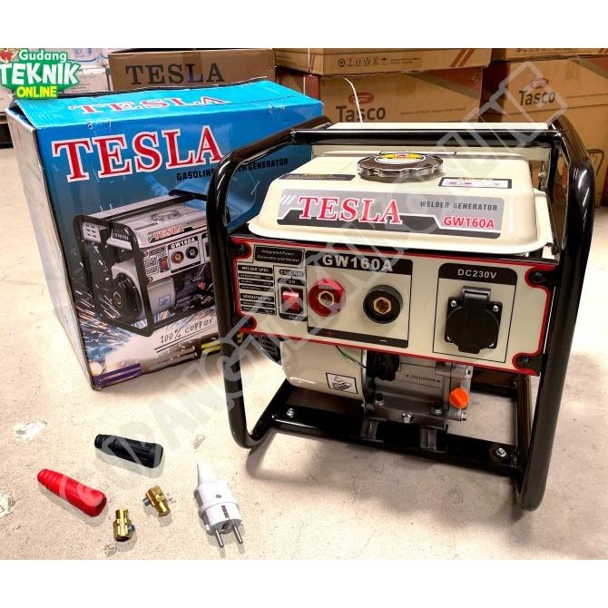 Tesla Genset Las 1000Watt Tesla Gw160A  / Genset Mesin Welding Las Listrik 1000 Watt 160A 160 Ampere