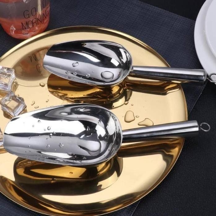 

Terlaris Sendok Es Batu Sekop Tepung Serokan Beras Biji Kopi Stainless Steel