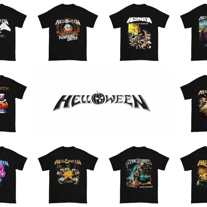 baru  Kaos Helloween Band Music / Kaos Band Helloween / Baju Helloween Band Music / Baju Band Hellow