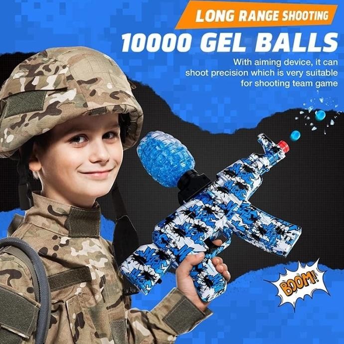 RedArtos Water gel blaster gun mainan pistol peluru gel tembakan water beads Game Menghibur