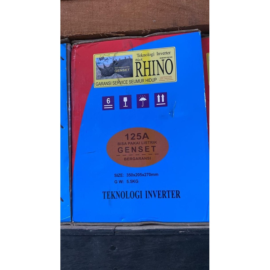 Rhino - Mesin Las Inverter Mma 125Amp - 400Amp  (Trafo Light) New Stok