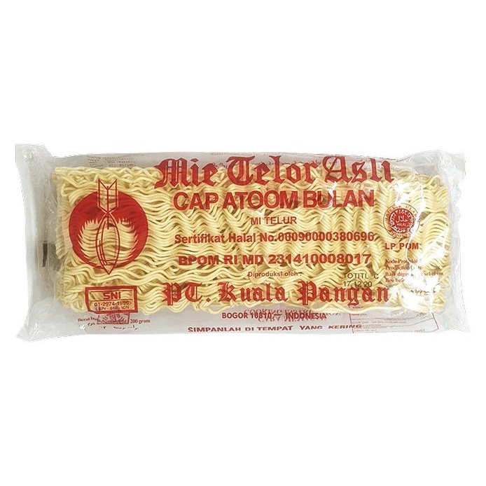

Terlaris Mie Telor Cap Atoom Bulan 200 Gr