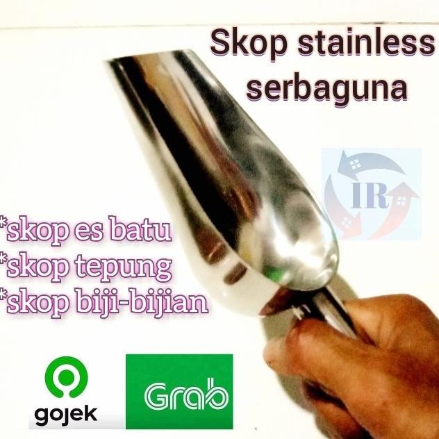 

Terlaris Sekop Es Serok Stainless Steel Sendok Skop Tepung Beras Biji Kopi