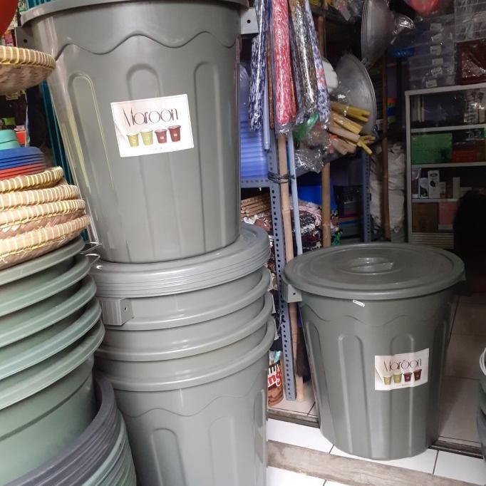 Ember Besar Tong Air + Tutup 80 Liter Maroon Great