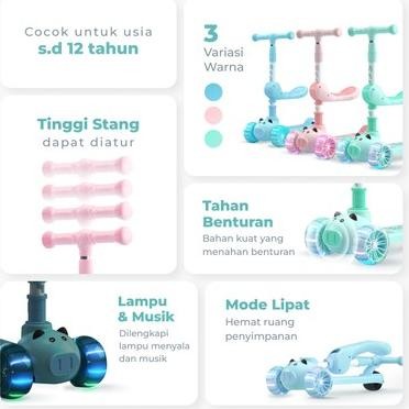 Promo Scooter Listrik Anak Kidzu - Skuter Otoped Listrik Anak