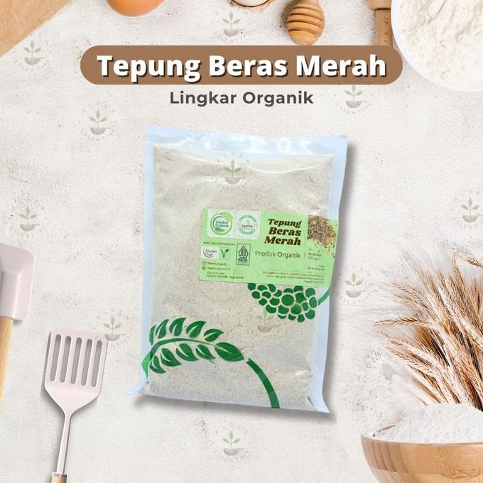 

Terlaris Lingkar Organik Tepung Beras Merah 500 Gr - Tepung Beras Merah Organik