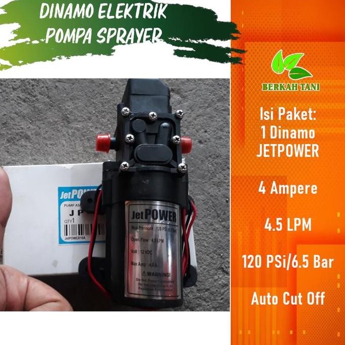 Dinamo Elektrik Sprayer Jetpower 120 Psi New Stok