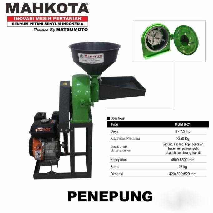 

Terlaris Mesin Penepung Mahkota Mdm 9-21 / Giling Tepung Beras Kopi Jagung