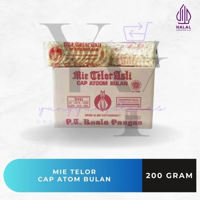 

Terlaris 1 Dus Isi 20 Bungkus Mie Telor Cap Atom Bulan 200 Gram