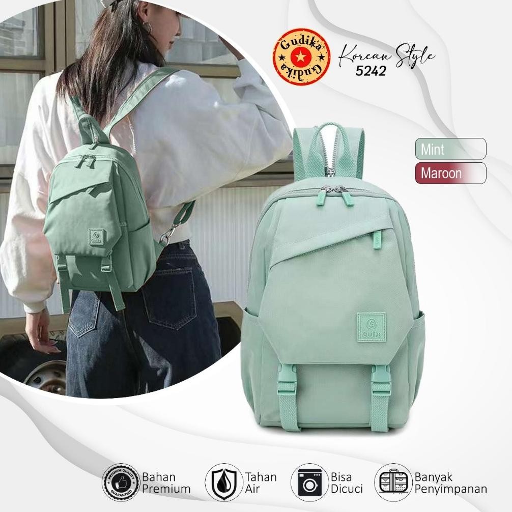 ready gudika bags 5242 - tas ransel mini bee & selempang, anti air, import, ringan & fashionable {te