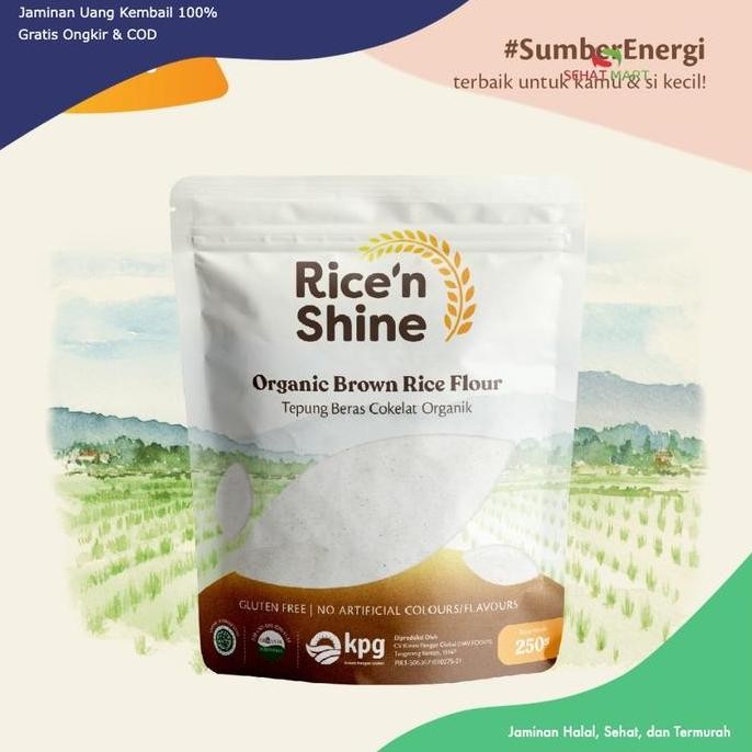 

Terlaris Termurah Tepung Beras Coklat Organik Rice'N Shine Brown 250 G Bahan Putih Cokelat