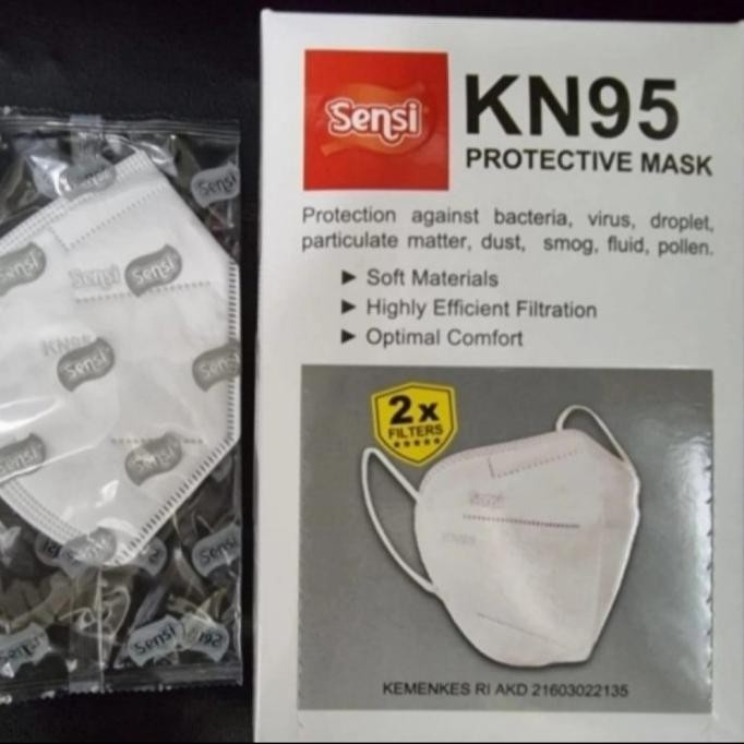 masker kn95 sensi 1 box isi 20 pcs termurah