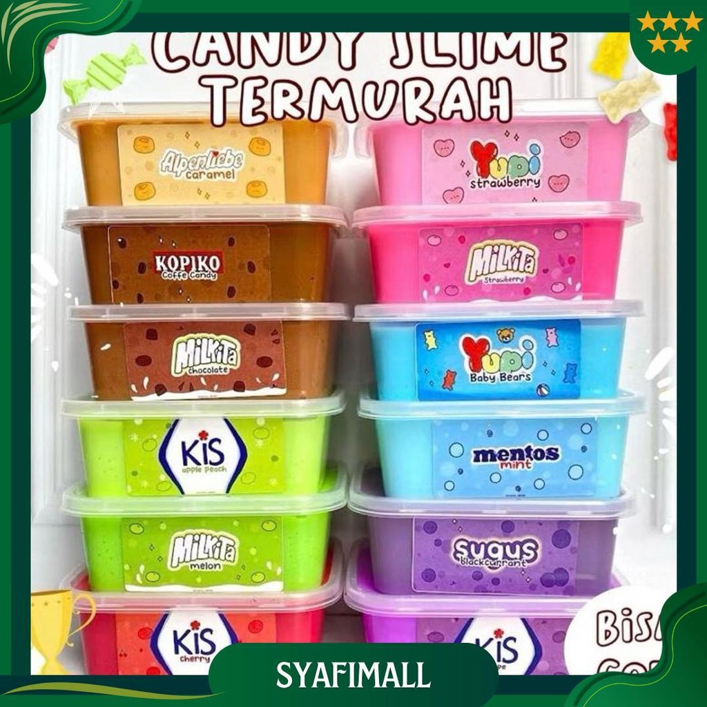 Candy Slime By Slime Bandung | Slime Murah Gratis Ongkir