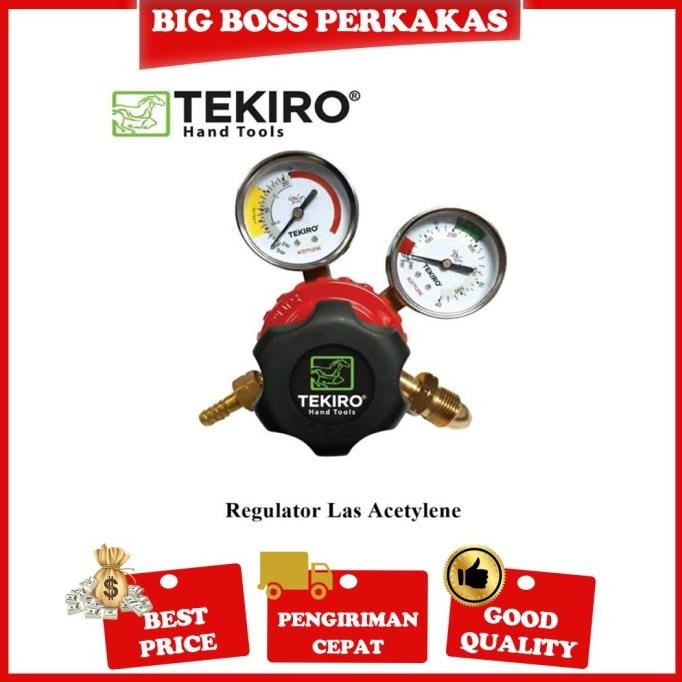Tekiro Regulator Las Acetylene / Regulator Acetylene / Asetilin Tekiro New Stok
