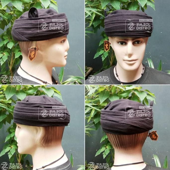 Iket Sunda Praktis Candra Sumirat Hitam Medium / Peci Blangkon Sunda SRA
