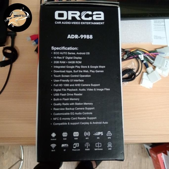 New Head Unit Android Orca Eco Auto ADR-9988 9 INCH ram 2 gb + rom 64 gb / Orca Eco Auto Series NFC 