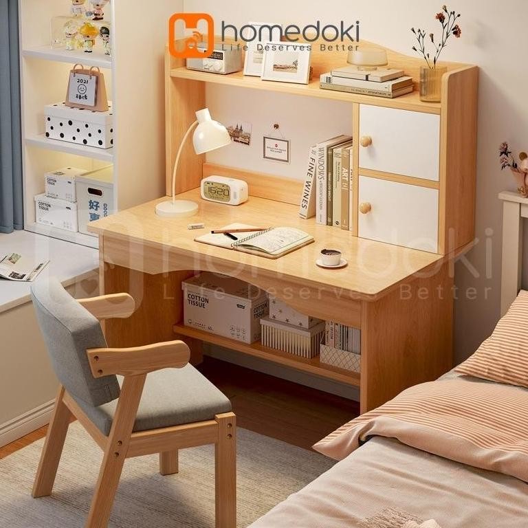 Meja Belajar/Meja Belajar Anak/Meja Belajar Minimalis/Meja Belajar Aesthetic/Meja Rias Putih