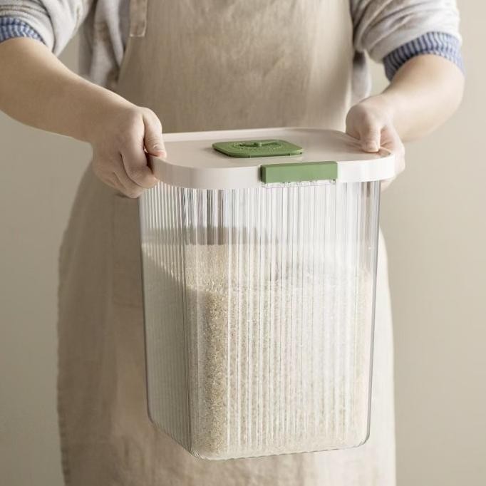 

Terlaris Hsj-580 Tempat Beras Anti Kutu Dan Serangga Kotak Penyimpanan Tepung Makanan Kucing Transparan K1042