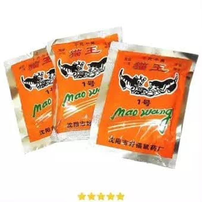 (Orange 5 Pcs) Racun Tikus Mao Wang Ampuh Racun Pembasmi Pemusnah