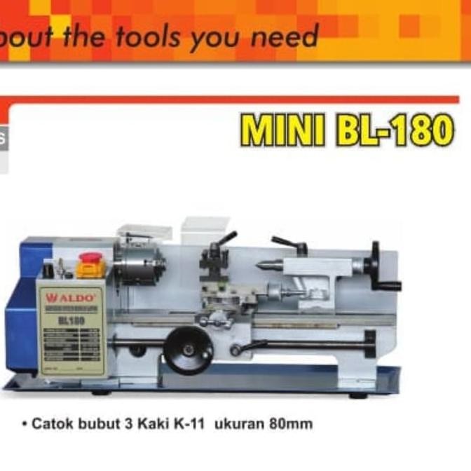 Terlaris Mesin Bubut Mini Aldo / Variable Speed Bench Lathe Aldo Bl - 180 Ready Stok