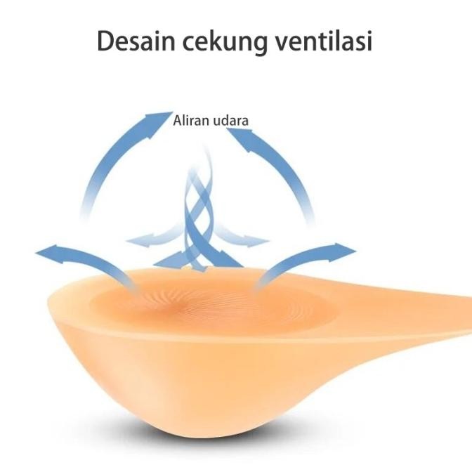 1 Buah Payudara Palsu Spiral Silicone Silikon Bra Mastektomi Silikon Bra Mastektomi Insert Pad Penyu