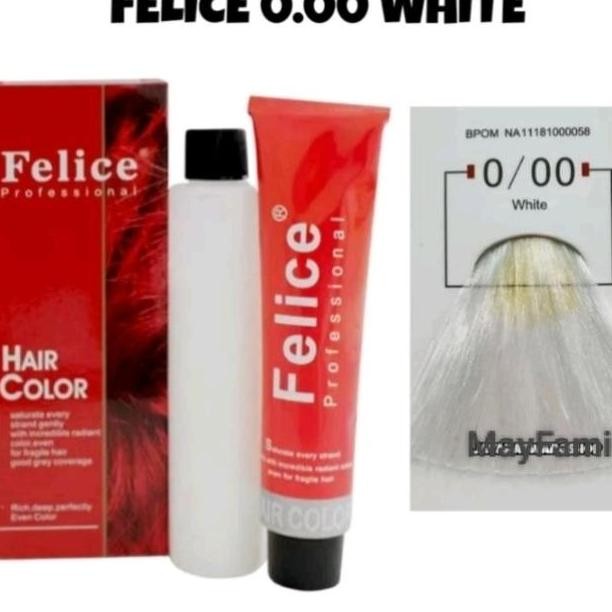 Felice Hair Color 0.00 White Putih Uban