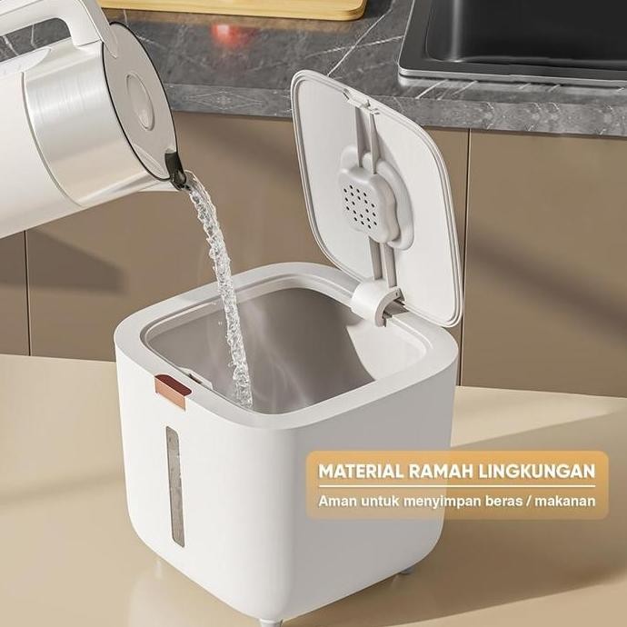 

Terlaris Wl Living Mall Dispenser Beras 5Kg 10Kg /Tempat Beras Serbaa Tempat Wadah Peimpanan Makanan/Beras Beras/Rice Bucket/Biji-Bijian/Tepung