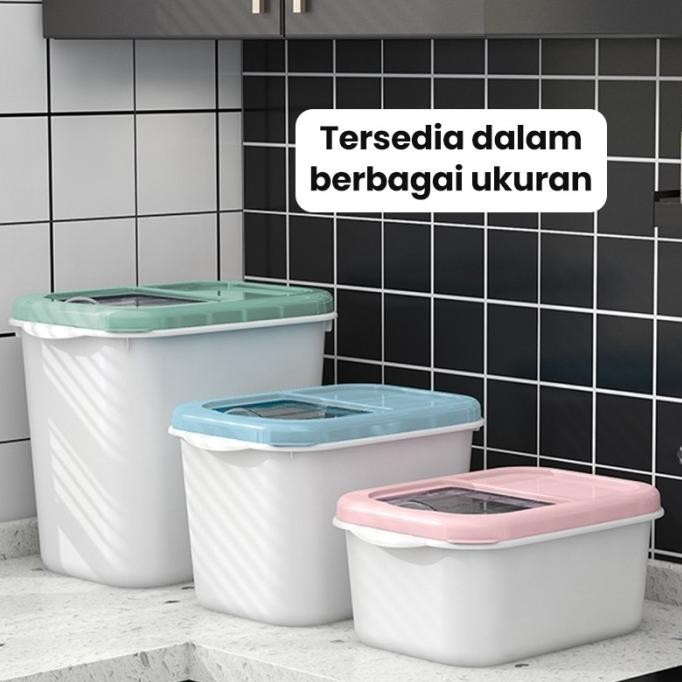 

Terlaris Tempat Beras Kotak Penyimpanan Kacang Tepung Makanan Rice Box Storage