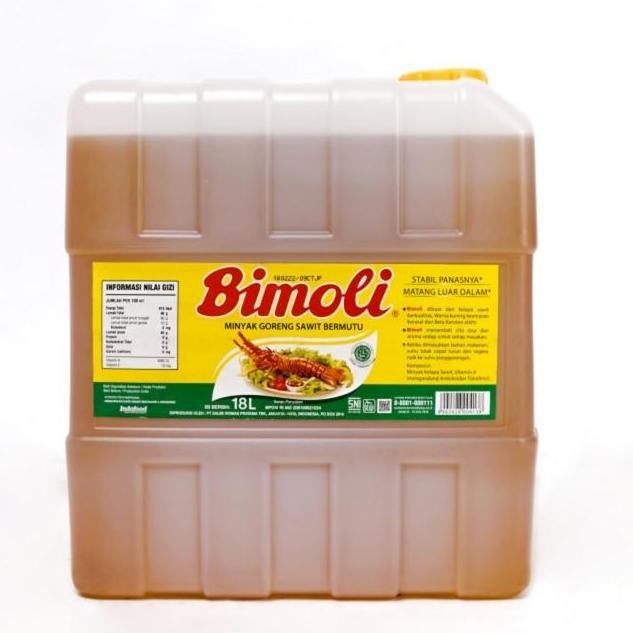 

EXP LAMA BIMOLI MINYAK SAWIT BERMUTU JIRIGEN/POUCH/BOTOL/JIRIGEN 18 LITER