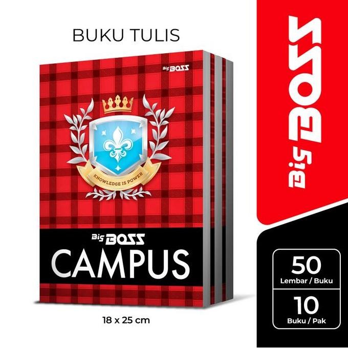 

SALE! EXERCISE BOOK BIG BOSS CAMPUS 250 X 180 MM 50 LEMBAR