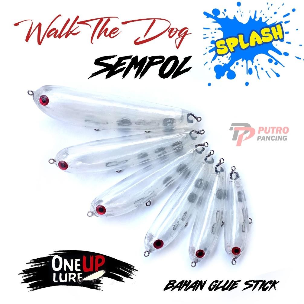 &$% Lure Stickbait WTD Splash Glue Stick One UP lem tembak lem bakar umpan hampala air keruh killer 