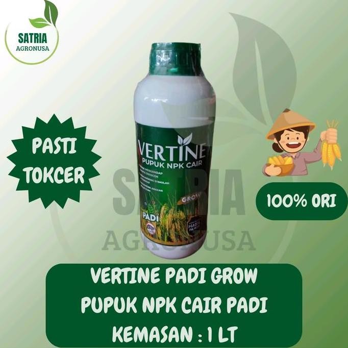 

Terlaris Npk Cair Vertine Grow Spesial Padi 1 Lt - Penambah Anakan Dan Hasil Panen Padi