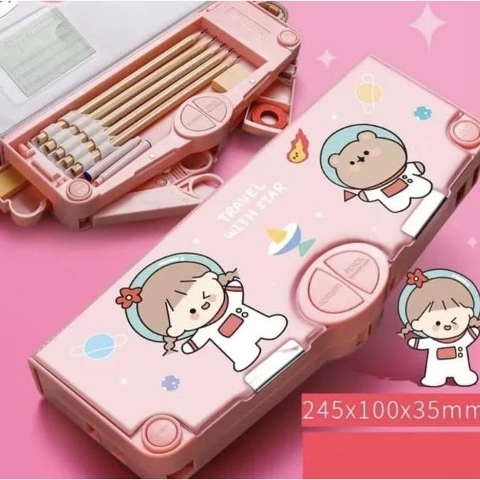 

ASB HM28 Kotak Pensil Serbaguna Tempat Kotak Pensil Mekanik Multifungsi