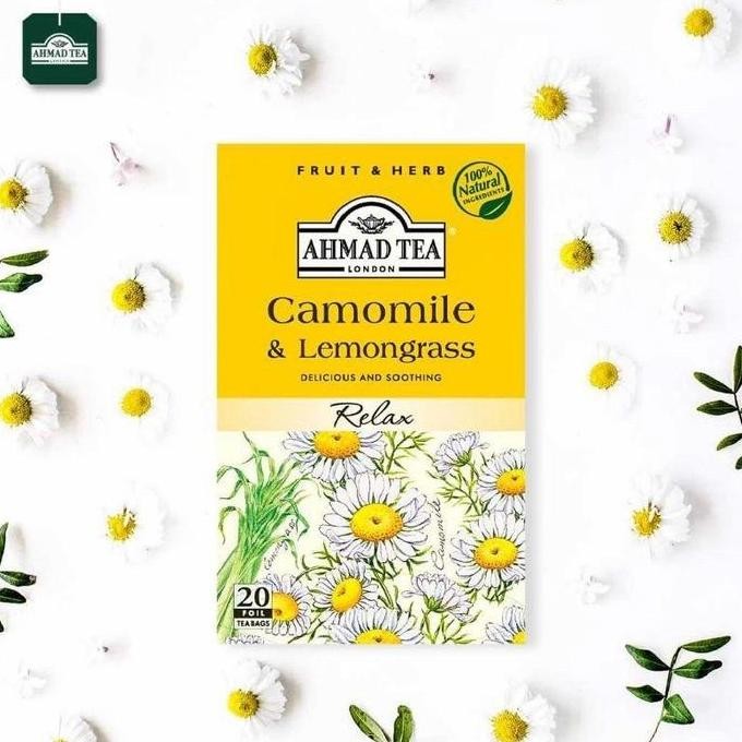 

ready stock Ahmad Tea Relaxing Camomile & Lemongrass Teh Bunga & Sereh Sehat 20s-