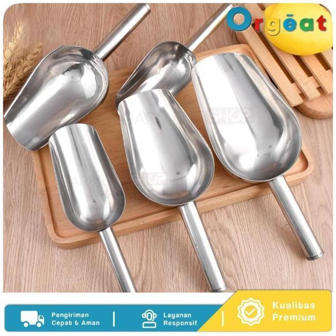 

Terlaris Orgeat - Sekop Es Batu Serokan Biji Kopi Tepung Stainless Steel Sendok Skop Beras Gula Biji Bijian Spatula Ice Cube
