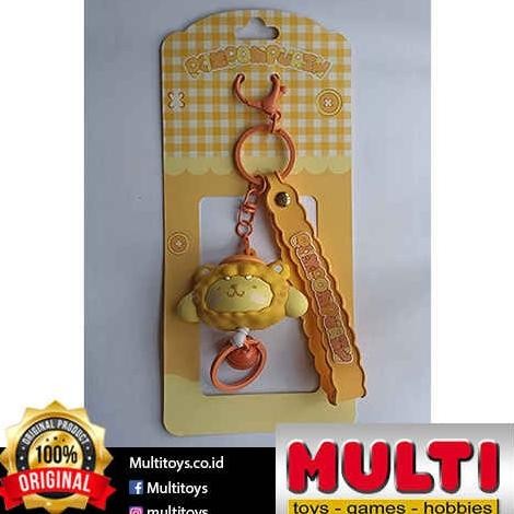 POMPOMPURIN FAMILY DOLL PULL RING KEYCHAIN 74855