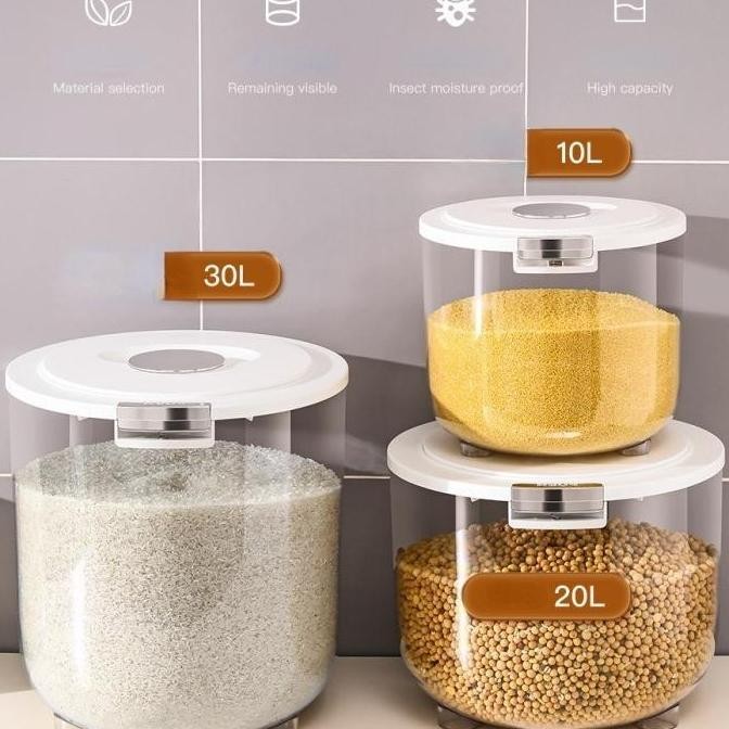 

Terlaris 5/10/15Kg Tempat Beras Kotak Penyimpanan Kacang Tepung Makanan Rice Box Storage / Kotak Penyimpanan Beras Berkualitas