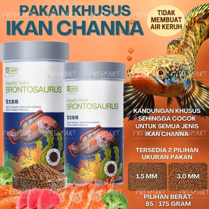 Terlaris Pelet Pakan Ikan Channa Premium / Ikan Channa/ Makanan Ikan Channa