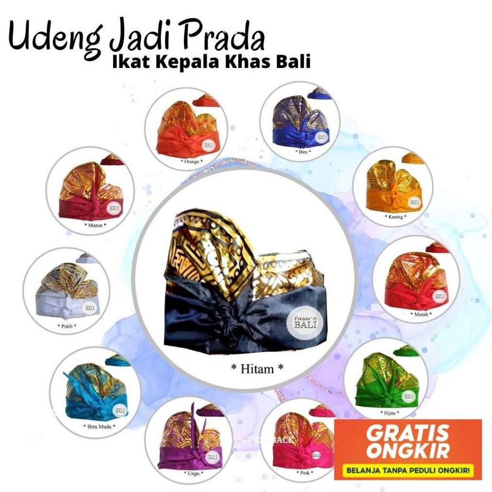 Udeng Jadi Prada Pw - Ikat Kepala Khas Bali Original