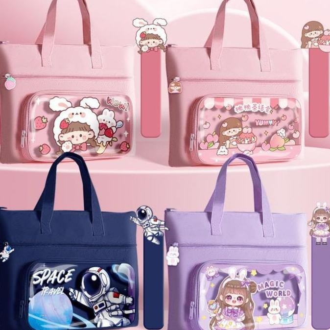 Tas Selempang Les Kursus Tote Bag Anak laki Laki Perempuan