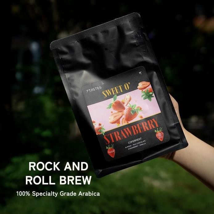 

ready stock Kopi Arabika Sweet O Strawberry 7 Tastes Coffee - Biji Kopi Arabica Coferment Stroberi Fruity Sweet Milky Cokelat Bubuk Powder