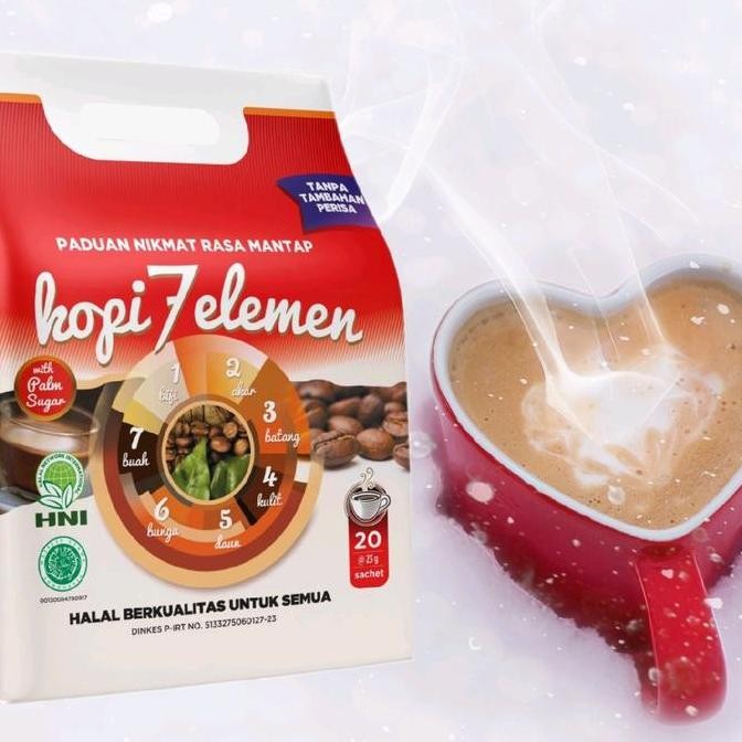 

ready stock Kopi 7 Elemen HNI Organik Alami