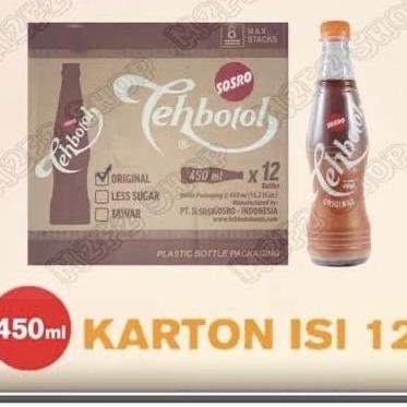 

ready stock Teh Botol Sosro 450 ml (1 karton isi 12 pet)