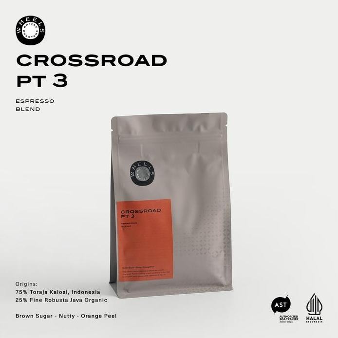 

ready stock Crossroad pt.3 Espresso Blend 75 Arabica 25 Robusta Wheels Coffee