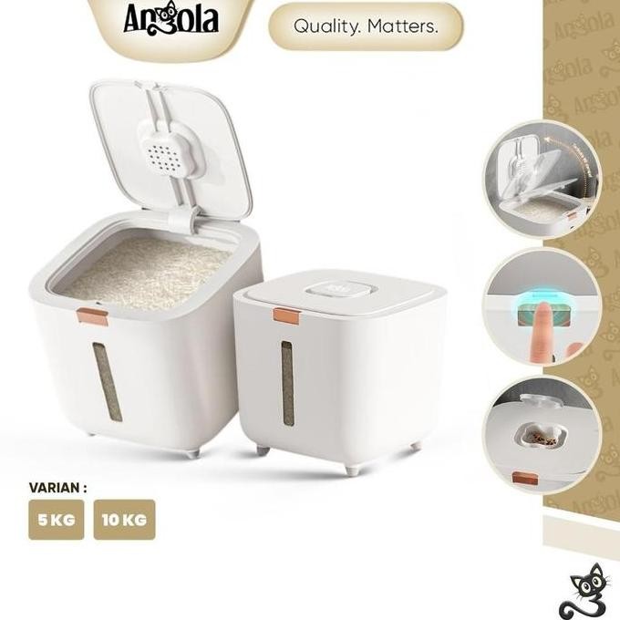 

Terlaris Dijual Murah Angola Dispenser Beras Full Tertutup Anti Kutu Debu 5/10/15Kg E03/E04 Tempat Penyimpanan Tepung Serbaguna