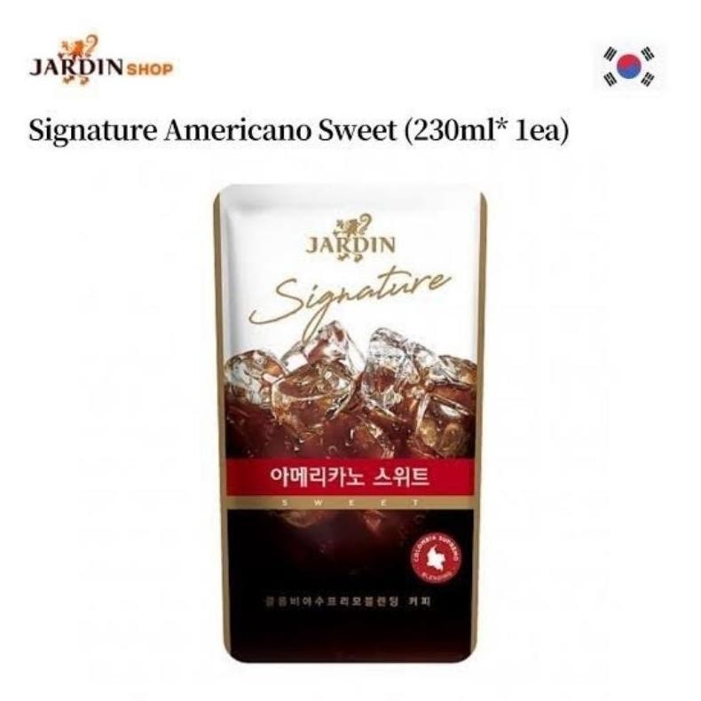 

JARDIN signature korean americano coffee pouch/Jardin signature coffee 230ml