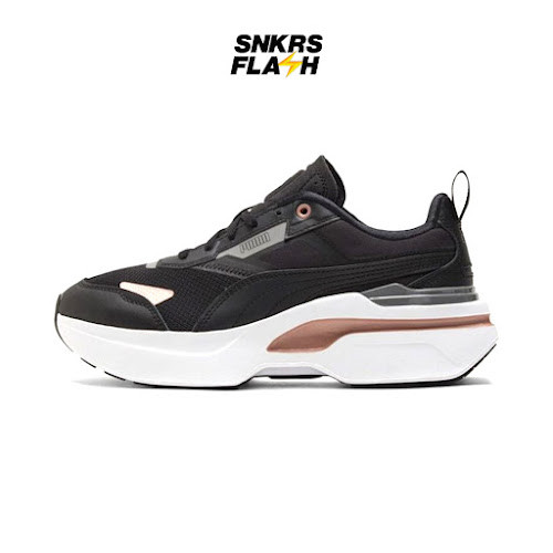 PUMA Kosmo Rider Metallic Black Rose Gold Sepatu Sneakers Wanita - 38489201