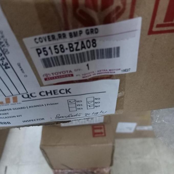 New tanduk spoiler bemper belakang avanza/xenia/veloz(2016/2018)original