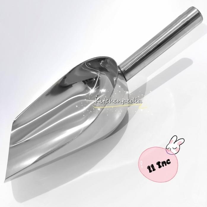 

Terlaris Serbabangunan- Sekop Es Batu Stainless Sendok Skop Tepung Serokan Biji Kopi Beras 11