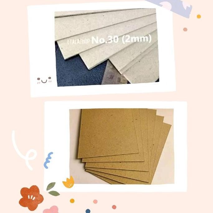 Terlaris Cardboard Karton Board Padi No30 Tebal 2Mm Bahan Box Kado Jilid Buku Pola Jahit Bprakarya